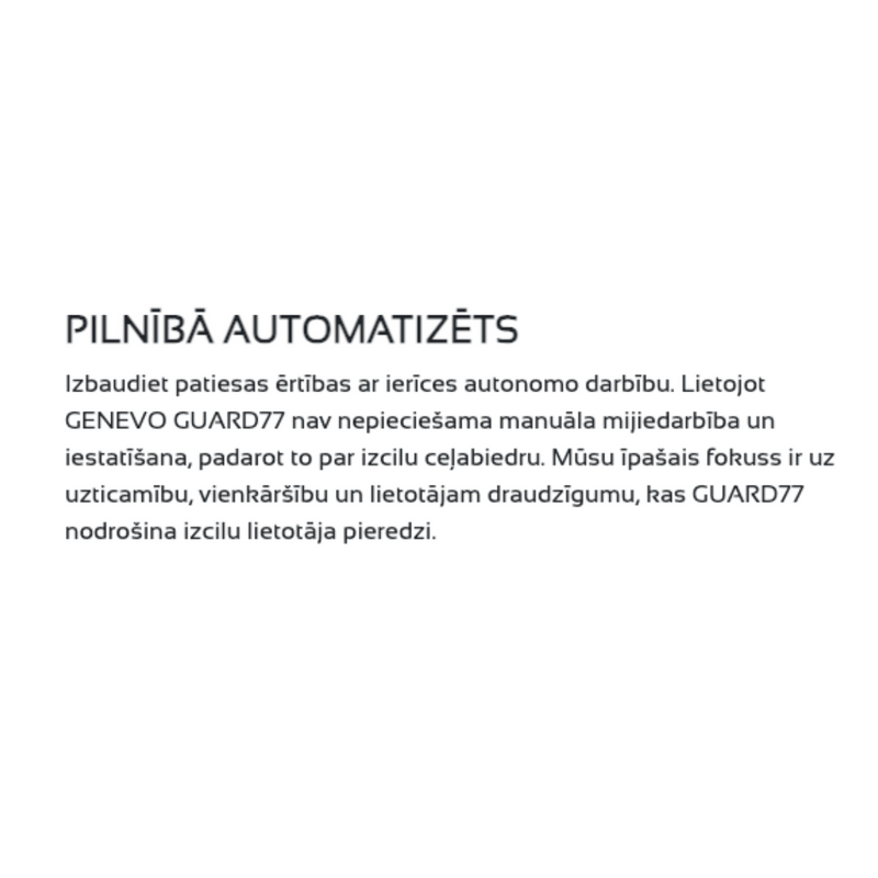 Черный (melnā versija) jaunums GENEVO GUARD77 augstas veiktspējas 77GHZ mērierīce