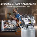 VEVOR 50 L gaisa kompresors, 2 HP, 4 SCFM @ 6,2 bar, bez eļļļas, maksimālais spiediens 8 bar (116 PSI)
