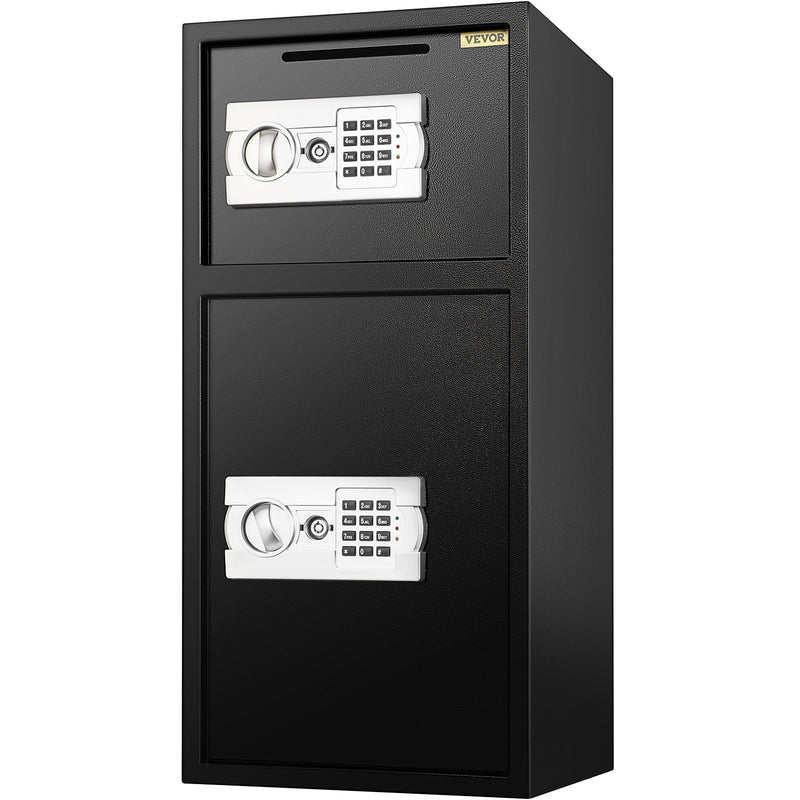 VEVOR Drošības Seifs ar Divām Atsevišķām Slēdzamām Kamerām un Elektronisko Tastatūru