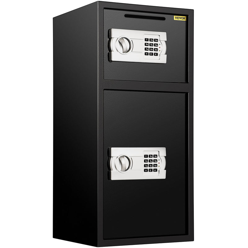 VEVOR Drošības Seifs ar Divām Atsevišķām Slēdzamām Kamerām un Elektronisko Tastatūru