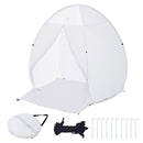 Pārnēsājama krāsošanas telts 152,4 × 152,4 × 177,8 cm saliekama pop-up tipa kabīne