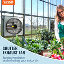 VEVOR žalūziju izplūdes ventilaatorid, sienas montāžas, 610 mm, 4919 m³/h, vahelduvvoolumootorid