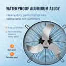 VEVOR žalūziju izplūdes ventilaatorid, sienas montāžas, 610 mm, 4919 m³/h, vahelduvvoolumootorid