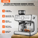 VEVOR espresso mašīna ar  dzirnaviņām – 15 Bar Semi-automātiska espresso kafijas mašīna