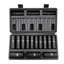 VEVOR trieciens uzgriežņu atslēgu komplekts 12,7 mm, 13 gab., dziļie, 10-24 mm, Cr-V tērauds, 6-kantes, ar glabāšanas kārbu
