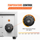 VEVOR elektriskā picas krāsns 30,4 cm, 1500W, temperatūras diapazons 50–350°C, noņemams drupatu paliktnis