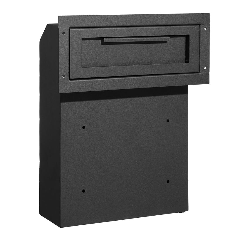 VEVOR caur durvīm uzstādāma atslēgu kaste ar kombinēto slēdzeni, melna, 30,5 × 15,2 × 40,6 см