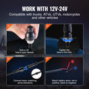 VEVOR LED spirālveida antenas gaismas, 2 gab., 1,5 m, RGB, ar tālvadību un lietotni, piemērotas ATV, UTV, RZR