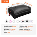 Salokāma ūdens uzglabāšanas tvertne 330 l, PVC, pārnēsājama, melna