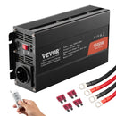 VEVOR синусоидальный инвертор с номинальным напряжением 1000 Вт DC12V AC230V, инверторный ЖК-дисплей, автоматические импульсы, CE