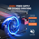 VEVOR синусоидальный инвертор с номинальным напряжением 1000 Вт DC12V AC230V, инверторный ЖК-дисплей, автоматические импульсы, CE