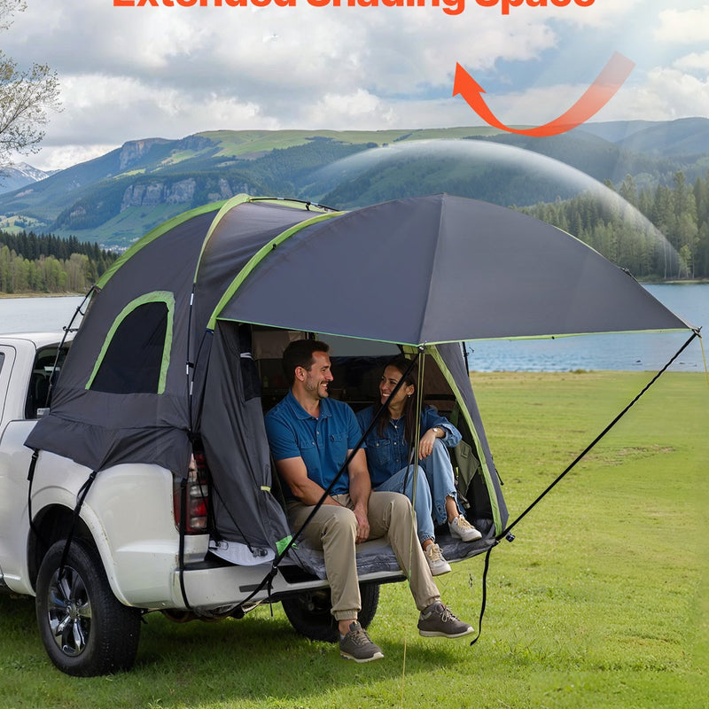 VEVOR Kravas Automobiļa Telts 152–158 cm, Ūdensnecaurlaidīga (PU2000) Pikapa Gultas Kempinga Telts, Piemērota 2–3 Personām