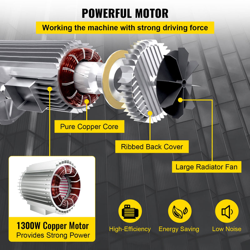 VEVOR 800 кг электрический ратион винча, 1300 Вт, 12 м
