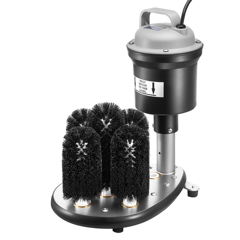 VEVOR elektriskais glāžu mazgātājs ar 5 birstēm, 1200 glāzes/stundā