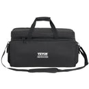 VEVOR DJ kabeļu soma, 1200D Oxford audums, ar 9 izņemamiem nodalījumiem, pleca siksnu (1,5 m), plastmasas pamatni, 60 × 30 × 32 cm, DJ aprīkojumam un mūzikas aksesuāriem