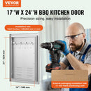 VEVOR BBQ piekļuves durvis, 610 x 431 мм, нержавеющая сталь, открытая вентиляция, эффективная работа