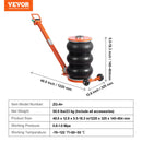 VEVOR pneimatiskais domkrats, 5 тонн / 5000 кг, с подъемной колонной, для перевозки автомобилей