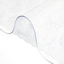 Caurspīdigs plastmasas galda parklājs, 91 × 152 см, 1,5 мм, udensizturīgs, taisnstūrveida