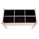 Koka paaugstinātā dārza dobe stādīšanas kaste 120 × 58 × 76 cm ziediem, dārzeņiem un garšaugiem