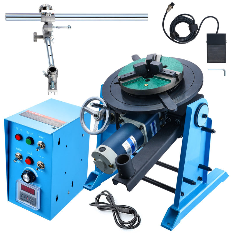 VEVOR metināšanas pozicionētājs 50 kg, 0–90° rotējošs galds, 0,5–6 apgr./min