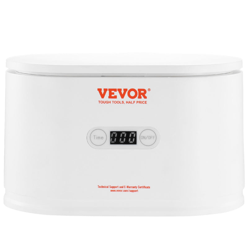 VEVOR portatīvais ultraskaņas rotaslietu tīrītājs – 650 ml (22 oz) ar skārienvadību