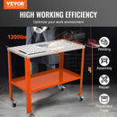VEVOR Metināšanas Galda 915 x 457 mm, 544 kg Slodzes Iespēja, 2 Slāņi, Pārnēsājams ar Bremzējošiem Riteņiem, 4 Instrumentu Slotas, 15 mm Piestiprināšanas Caurumi
