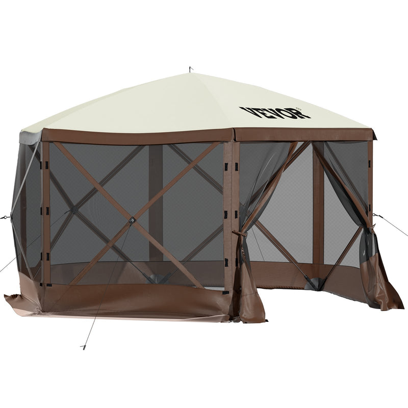 VEVOR 3,05 x 3,05 м nojume – 6-ст. Pop-Up, saules aizsardzība un ūdensnecaurlaidīga, bruna