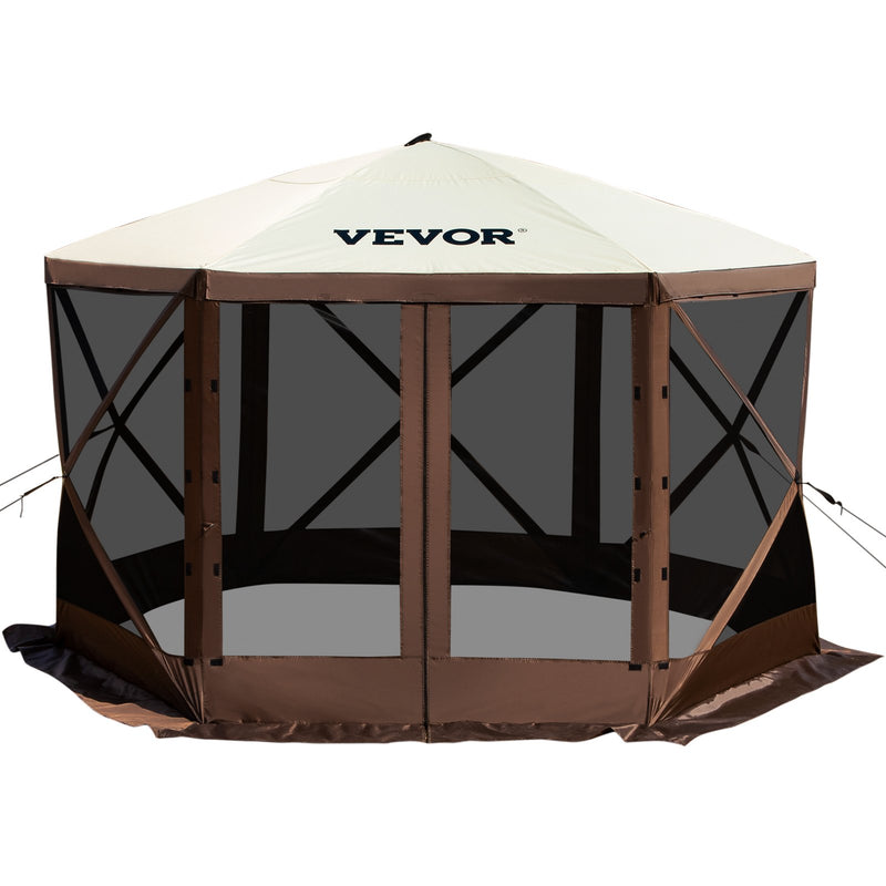VEVOR 3,05 x 3,05 м nojume – 6-ст. Pop-Up, saules aizsardzība un ūdensnecaurlaidīga, bruna