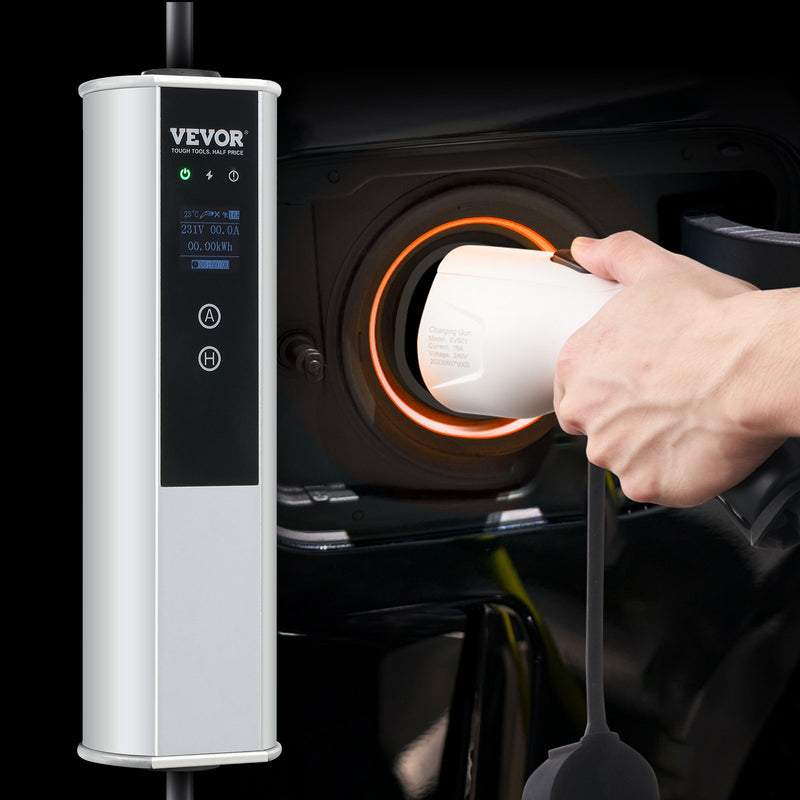 VEVOR pārnēsājams EV lādētājs, Tips 2, EV uzlādes kabelis 32A CEE 32 7,5 м 230В/400В