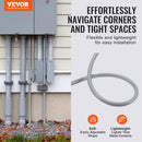 25 mm elastīga šķidrumnecaurlaidīga PVC caurule, 30,48 m, nemetāliska, IP65