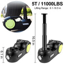 VEVOR электрический автодомкрат 5 t ar trieciena atslēgu un LED apgaismojumu, hidraulisks, pacelšanas augstums 155-530 mm, piemērots SUV, MPV, vieglajiem auto un kravas auto remontam