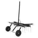 VEVOR piekabināms zāles iztīrītājs, 101,6 cm zāles iztīrītāja grābeklis ATV vai zāles pļāvējam, 20 dakšas