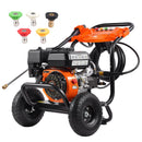VEVOR gāzes augstspiediena mazgātājs, 3500 PSI, 10 л/мин, 2,6 GPM, ar 5 sprauslu komplektu automašīnām