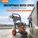 VEVOR Benzīna Аугстшпидиена мазгат 3950 PSI, 10 л/мин, 2,6 GPM и 5 шрауслу в комплекте с автоматическим