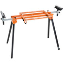 VEVOR 2000 mm miter zāģa statīvs ar viengabala stiprinājumiem, slīdošu sliedi, 150 kg slodze