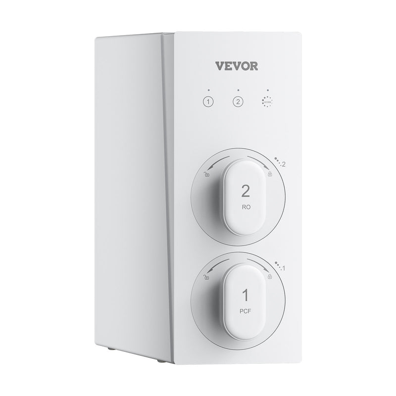 VEVOR apgriezta osmozes sistēma 800 GPD, 8 posmu bez tvertnes zem izlietnes ūdens filtrs