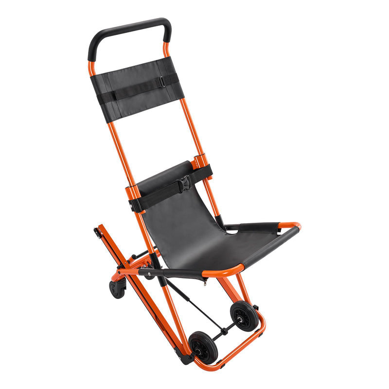 VEVOR manuālais evakuācijas krēsls, 159 kg ietilpība, salokāms, 4 riteņi, pārnēsājams pārvietošanai pa kāpnēm, piemērots senioriem un cilvēkiem ar kustību traucējumiem