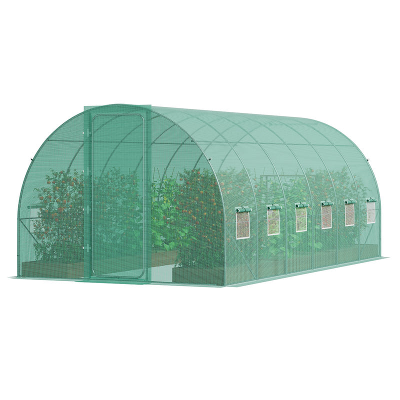 VEVOR парнесаяма augu siltumnīca 5,90x2,95x2,25 м, оцинкованная рама, PE парклажумс, зала