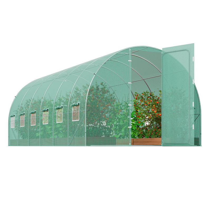 VEVOR парнесаяма augu siltumnīca 5,90x2,95x2,25 м, оцинкованная рама, PE парклажумс, зала