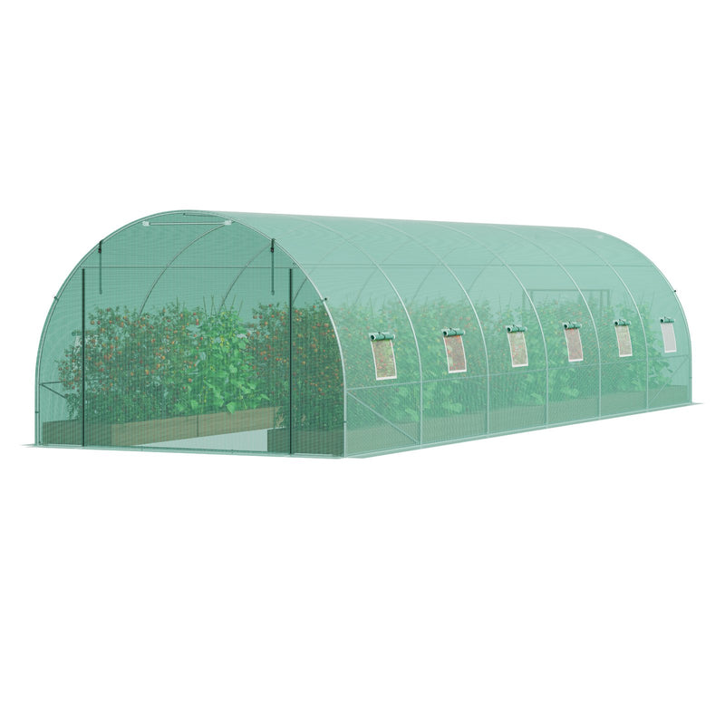 VEVOR parnēsājama augu siltumnīca 8,90x2,95x1,98 м, оцинкованная рама, PE парклажумс, зала