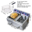 VEVOR elektriskais galda frits, 6000W, дубовый, твердый