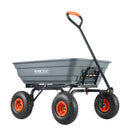 VEVOR Poli dārza izkraušanas ratiņi, smagsvara 600 kg kravnesība, 0,113 m³ ietilpība