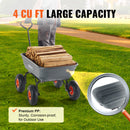 VEVOR Poli dārza izkraušanas ratiņi, smagsvara 600 kg kravnesība, 0,113 m³ ietilpība