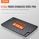 VEVOR Reversā Čuguna Grills/Griddle Panna 24,6 x 42,4 см, Divu Degļu Izmērs