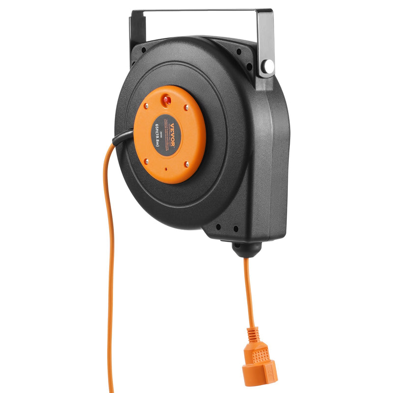 VEVOR 1000W automātiski ievelkama pagarinātāja spole ar 19 m strāvas vadu, 1 m ievadvads