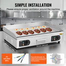 VEVOR komerciālais elektriskais grils 4400 W, galda virsmas, pusplakanais grils, 50 °C–300 °C