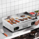 VEVOR komerciālais elektriskais grils 4400 W, galda virsmas, pusplakanais grils, 50 °C–300 °C
