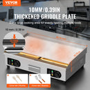 VEVOR komerciālā elektriskā grils 4400 W, galda virsmas, plakana virsma, 50 °C-300 °C