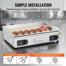 VEVOR komerciālā elektriskā grils 4400 W, galda virsmas, plakana virsma, 50 °C-300 °C