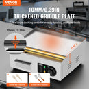 VEVOR komerciālā elektriskā grils 2800 W, galda virsmas, plakana virsma, 50 °C-300 °C